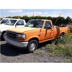 1994 Ford F150 Pickup, 104,485 Miles VIN:2FTEF15N6RCA52625, Pickup, RWD, V8, 5.0L TITLE # 132211GSD9