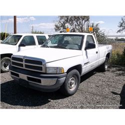 1999 Dodge Ram Pickup 1500, 151,159 Miles VIN: 1B7HC16Z4XS209777, Pickup, RWD, V8, 5.9L TITLE # 1322