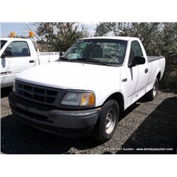 1997 Ford F150 Pickup, 162,601 MILES VIN:1FTDF1766VKC77585, Pickup, RWD, V8, 4.6L TITLE # 132211GSD9