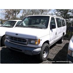 2000 Ford Econoline Van, 180,000 MILES VIN:1FBSS31L9YHB72011, Full-Size, RWD, V8, 5.4L TITLE # 13224
