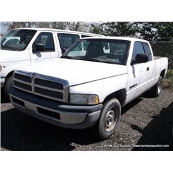 2001 Dodge Ram Pickup 1500, 182,012 Miles VIN:1B7HC13Z01J574460, Pickup, RWD, V8, 5.9L, No Battery T