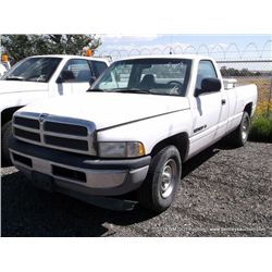 1999 Dodge Ram Pickup 1500, 187,246 Miles VIN:3B7HC16Z7XM553242, Pickup, RWD, V8, 5.9L TITLE # 13221