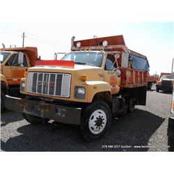 1994 GMC Topkick Dump Truck, 232,653 MILES VIN:1GDP7H1J1RJ517990, Truck,  4X2, 6.6L L6 DIESEL, 1994 