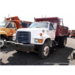 1997 Ford F800 MHV Truck, 134,795 MILES VIN:1FDYF80E3VVA17182, Truck, 4x2, 8.3L L6 DIESEL TITLE # 13