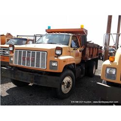 1992 GMC Topkick Dump Truck, 194,428 MILES VIN:1GDM7H1J5NJ522963, Truck, 4X2, 6.6L L6 DIESEL , 1992 