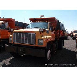 1991 GMC TopKick Dump Truck, 136,687 MILES VIN:1GDM7H1JXMJ506594, Truck, 4X2, 6.6L L6 DIESEL 1990 Pe