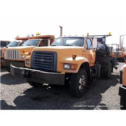 1997 Ford F800 Oil Distributor 90,855 MILES VIN:1FDYF80E3VVA06070    Truck, 4X2, 8.3L L6 DIESEL 1993