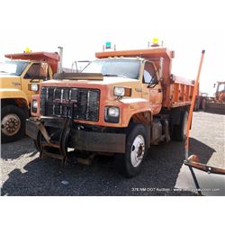 1993 GMC Topkick Dump Truck, 197,845 MILES VIN:1GDM7H1J8PJ501835, Truck, 4X2, 6.6L L6 DIESEL 1992 Fo