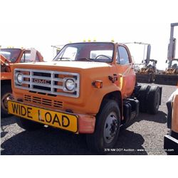 1987 GMC C6V Flatbed Truck, 36,349 MILES VIN:1GDP7D1E9HV539576, Truck, 4X2, 7.0L V8 TITLE # 132241GS