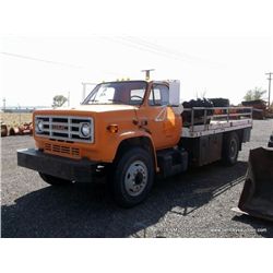1987 GMC C7D042 Flatbed Truck, 93,317 MILES VIN:1GDM7D1E8HV539345, Truck, 4X2, 7.0L V8, Gasoline TIT