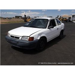 1997 Toyota Tercel, 175,963 Miles VIN: JT2AC52L4V0220225, Coupe, FWD, I4, 1.5L Title # 13176134A8214