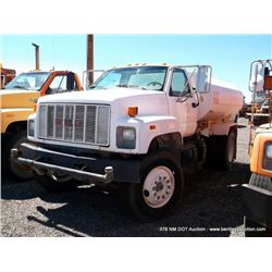 1991 GMC C7H042 Water Truck, 71,075 Miles VIN: 1GDL7H1J9MJ517632, Conventional Cab, 4x2, 6.6L, L6, D