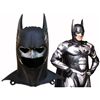 Image 1 : Cowl Worn Onscreen by George Clooney in 1997's ''Batman & Robin'' and by Val Kilmer in 1995's ''Batm