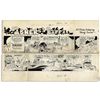 Image 1 : ''Li'l Abner'' Sunday Strip Hand-Drawn by Al Capp From 24 April 1966 With Sketches to Verso -- Featu