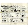 Image 1 : ''Li'l Abner'' Sunday Strip Hand-Drawn by Al Capp From 7 May 1972 -- Featuring Honest Abe -- 29'' x 