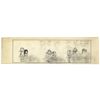 Image 1 : Unfinished Comic Strip by Al Capp in Pencil & Ink -- Undated & Untitled -- 23.5'' x 6.5'' -- Near Fi