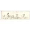 Image 1 : Unfinished Comic Strip by Al Capp in Pencil -- Undated & Untitled -- 19.75'' x 6.25'' -- Near Fine