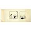 Image 1 : Al Capp ''Li'l Abner'' Unfinished Hand-Drawn Comic Strip -- Featuring Daisy Mae & Mammy Yokum -- Mea