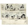 Image 1 : ''Li'l Abner'' Pair of Comic Strips Hand-Drawn & Signed by Al Capp From 10 & 11 October 1966 -- Li'l