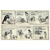 Image 1 : ''Li'l Abner'' Pair of Comic Strips Hand-Drawn & Signed by Al Capp From 14 & 15 October 1966 -- Li'l