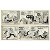 Image 1 : ''Li'l Abner'' Pair of Comic Strips Hand-Drawn & Signed by Al Capp From 5 & 6 October 1966 -- Li'l A