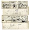 Image 1 : Pair of ''Li'l Abner'' Comic Strips Drawn & Signed by Al Capp From April 1966 -- With Li'l Abner, Th