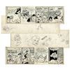 Image 1 : ''Li'l Abner'' Pair of Comic Strips Drawn & Signed by Al Capp From 12 & 14 July 1966 -- Featuring Li