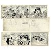 Image 1 : ''Li'l Abner'' Pair of Comic Strips Hand-Drawn & Signed by Al Capp From 9 & 10 Dec. 1967 -- Li'l Abn