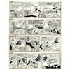 Image 1 : Lot of 4 ''Li'l Abner'' 1970 Comic Strips Drawn & Signed by Al Capp, Who Sketches on Versos -- With 