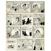 Image 1 : Lot of 4 ''Li'l Abner'' Comic Strips From 1972 -- Hand-Drawn & Signed by Al Capp -- 19.75'' x 6.25''