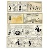 Image 1 : Lot of 4 ''Li'l Abner'' Comic Strips From 1977 Hand-Drawn & Signed by Al Capp -- With Abner, Capp's 