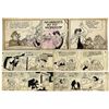 Image 1 : ''Li'l Abner'' Comics Hand Drawn by Al Capp With Pencil Sketches to Verso -- No Dates Are Present --