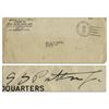Image 1 : Censored 1944 War Department Envelope Signed By General Patton