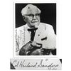 Image 1 : ''Kentucky Fried Chicken'' Founder Colonel Sanders Signed and Inscribed Photo -- In His Iconic Bowti