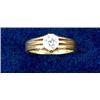 Image 1 : An 18ct gold solitaire diamond ring, approx .75cts  (see illustration) £600-900...