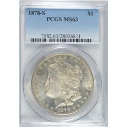 1878-S MORGAN DOLLAR PCGS MS-63