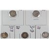 Image 1 : 5 SEATED HALF DIMES (38,39,50,60,61) AG-FINE