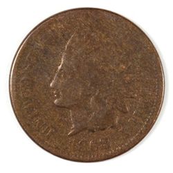 1868 INDIAN HEAD CENT, GOOD