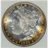 Image 2 : 1885 MORGAN SILVER DOLLAR, NGC MS-66  STUNNING OBVERSE COLORS