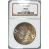 Image 1 : 1885-O MORGAN SILVER DOLLAR, NGC MS-64   RAINBOW COLORS