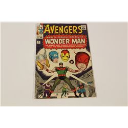 AVENGERS #9 (1964) INTRO & DEATH OF WONDER MAN. LOWER MID TO
