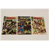 Image 1 : AVENGERS #32, 33 & 44 (1966-67) SHARP MID TO HIGHER MID GRADE AVERAGE.