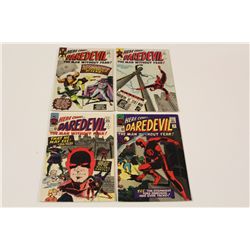 DAREDEVIL #6, 8, 9 & 10 (1965) #8 - ORIGIN & 1ST APP. STILT-MAN. SOLID MID GRADE COPIES,