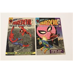 DAREDEVIL #16 & 17 (1966) SPIDEY X-OVER, 1ST ROMITA SPIDEY ART.  VF/NM PEDIGREE QUALITY, ORIGINAL OW