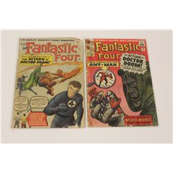 FANTASTIC FOUR #10 & 16 (1963) #10 LEE & KIRBY APP. IN STORY, #16 - 1ST ANT-MAN X-OVER.