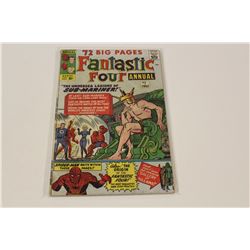 FANTASTIC FOUR ANNUAL #1 (1963) ORIGIN FF, EARLY SPIDEY APP. LOWER GRADE, STRUCTURALLY SOUND,