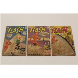 FLASH #107, 108 & 109 (#3, 4 & 5) (1959) THREE EARLY NUMBER SILVER AGE FLASH. GRODD TRILOGY, 2ND