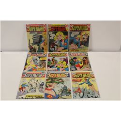 SUPERGIRL #1-10 (1973-74) 1ST SOLO SUPERGIRL SERIES - COMPLETE BRONZE SET (MINUS #9) MID TO HIGH