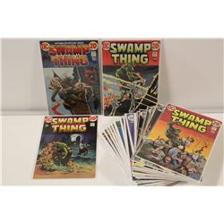 SWAMP THING #2-24 + 4 BRONZE GIANTS (1973-76) NEAR COMPLETE SET MISING #1 & 22 ONLY. INCLUDES 4