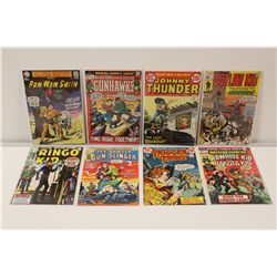 8 HIGH GRADE DC & MARVEL WESTERN #1'S (1970-73) ALL 1ST ISSUE 15-20 CENT BROZE COPIES. INCLUDES ALL-